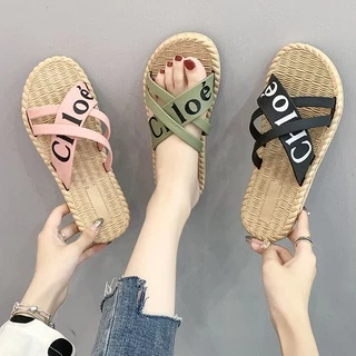 345 รองเท้าผู้หญิง ( บวกเพิ่ม 1 ไซส์ ) แฟชั่น รองเท้าแบบสวม ใส่เที่ยว ใส่สบายพื้นนุ่ม