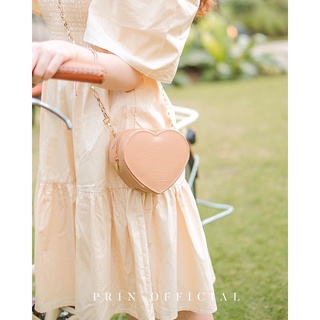 Mini Heart Bag - Brown กระเป๋าสะพายข้าง