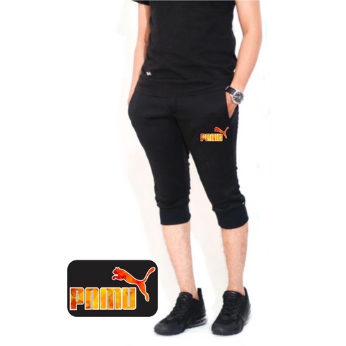 Nomieshop กางเกงจ็อกเกอร์ Men& 39;s 7/8 มีโลโก้ mr pa.Digital PRINTING วัสดุผ้าฟลีซเนื้อนุ่ม