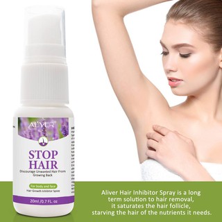 หยุดขนเกิดใหม่ Stop Hair Growth Inhibitor Spray  สเปรย์ฉีดกำจัดขน ไม่ให้ขนแว๊คเกิดใหม่  ขนาด20มล