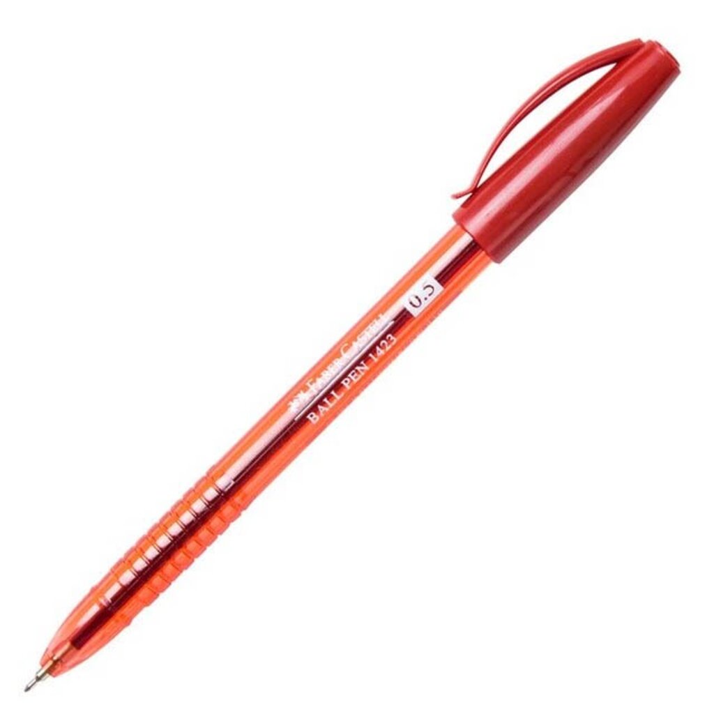 Faber-Castell 1423 ปากกาลูกลื่น 0.5 มม. สีแดง (แพ็ค10ด้าม) ราคา ถูกที่สุด ดีลบีเคเค แกลเลอรีภาพที่ 2