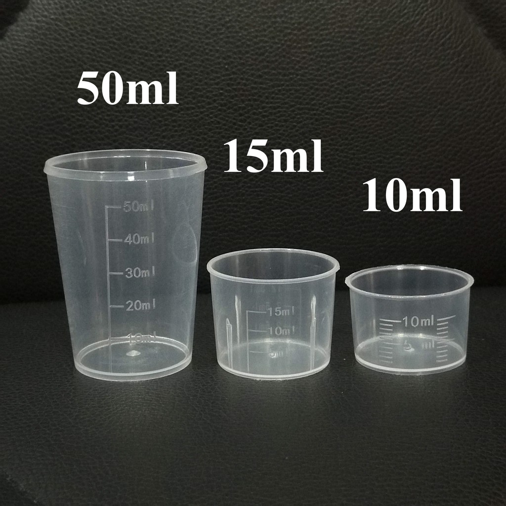 พร้อมส่ง!10/15/50ml ถ้วยตวง ขนม ใส่ยาโรงพยาบาล ชิม ยาคลีนิค ใช้เอนกประสงค์ เป็นพลาสติก ใส่ยาเม็ดชั่ง