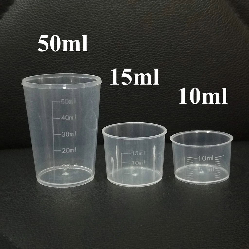 พร้อมส่ง!10/15/50/100 ml ถ้วยตวง ขนม ใส่ยาโรงพยาบาล ชิม ยาคลีนิค ใช้เอนกประสงค์ เป็นพลาสติก ใส่ยาเม็ดชั่งสาร