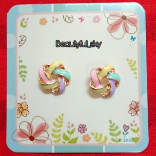 🎐ต่างหู🎐น่ารัก พาสเทลหลากสี / Pastel Earring  Stud/ สินค้าพร้อมส่ง