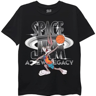 เสื้อยืดแขนสั้น พิมพ์ลาย Space Clock Legacy Tune Squad สําหรับผู้ชาย ไซซ์ 4-20Size S-5XL