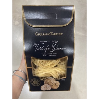 เส้นพาสต้าผสมเห็ดทรัฟเฟิลขาว (Tagliatelle with White Truffle) Giuliano Tartufi 250 g.