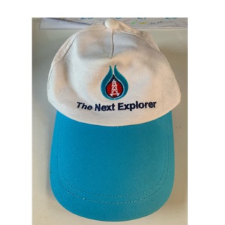 หมวก นักสำรวจ the explorer สีขาว ที่ระลึกปตท.