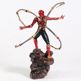 Iron Spider man Battle Diorama 1/10 PVC Figure 22 cm