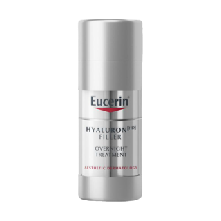 Eucerin HYALURON [HD] FILLER OVERNIGHT TREATMENT 30ml (ยูเซอริน ไฮยาลูรอน เซรั่มบำรุงผิวหน้า ลดเลือนริ้วรอย ผลัดเซลลผิว)