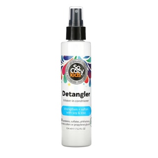 เพื่อผมไม่พันกัน สำหรับเด็ก 🇺🇸 SoCozy ,kids Detangler &amp; Leave-In Conditioner, 5.2 fl oz (154 ml)