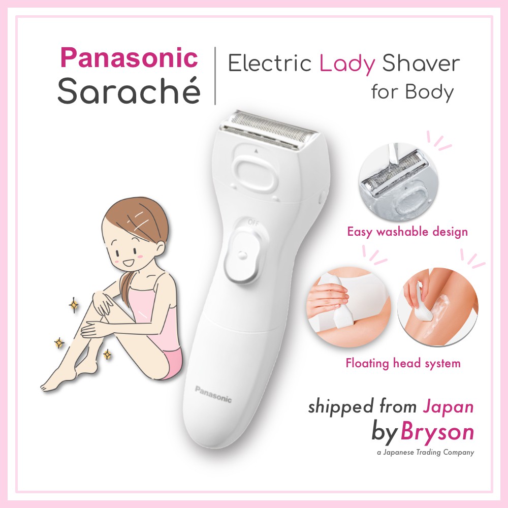 <ส่งตรงจากประเทศญี่ปุ่น> Panasonic เครื่องโกนขนไฟฟ้า สำหรับผู้หญิง รุ่น ES - Wl 40 Panasonic Lady Shaver Color White Electric Body Shaver for Women