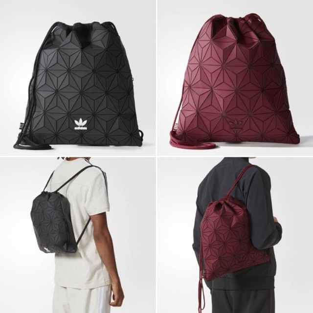 กระเป๋าหูรูด + สะพายหลัง Adidas 3D รุ่นนี้สวยขนาดกะทัดรัด ใช้ได้ทั้งชายและหญิง ภายในกว้างเก็บของได้เยอะ