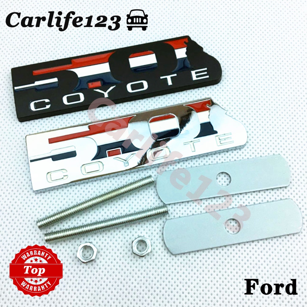 Ford Mustang 5.0 COYOTE โลโก้รถกันชนหน้า Grille Emblem Badge สําหรับ Fox Maverick Mondeo Coyote