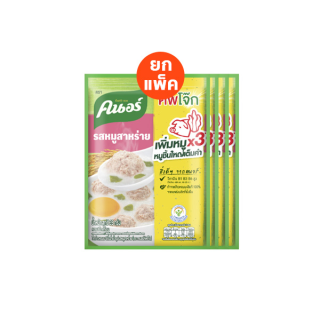 Knorr คนอร์ คัพโจ๊ก ชนิดซอง รสหมูสาหร่าย 35 กรัม [x4]