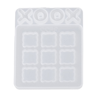 Siy แม่พิมพ์เรซิ่น รูปเกมกระดาน Tic Tac Toe XO สําหรับตกแต่งโต๊ะ DIY