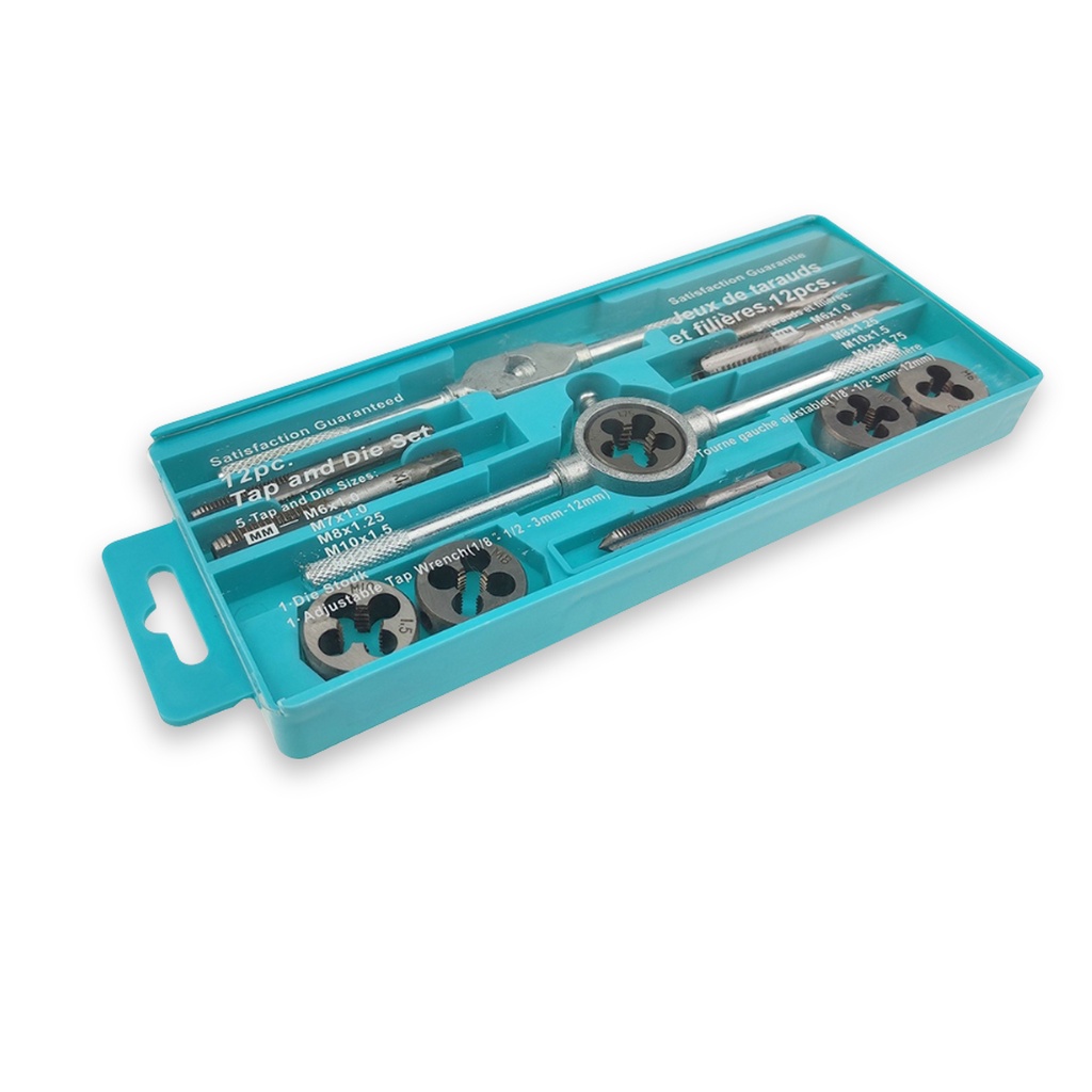 ชุดต๊าปเกลียวตัวผู้ ตัวเมีย M3-M12 ชุดด้ามต๊าป ชุดทำเกลียว ชุดต๊าปเกลียวมือ ชุดต๊าปเกลียว ทำเกลียวต๊