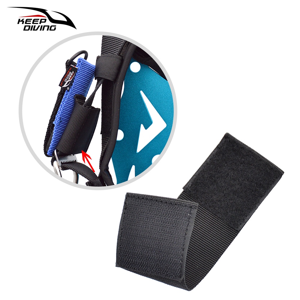 ดําน้ําลึก Velcro สายรัดคงที่ตัดใต้น้ํามีดพิเศษ Anti-lost แหวน Fix เครื่องตัดบนดําน้ํา BCD