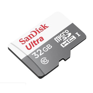 เมมโมรี่การ์ด 32GB SanDisk MicroSDHC CARD Ultra ความเร็ว 80MB/S  Class10