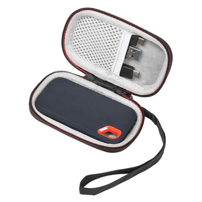 Niki ในสต็อก  กระเป๋าเคสแข็ง สําหรับ San Disk 250GB 500GB 1TB 2TB SSD SDSSDE60