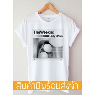 เสื้อยืดผ้าฝ้ายพิมพ์ลายแฟชั่นเสื้อวง The Weeknd T-shirt