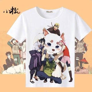 เสื้อยืดแขนสั้น พิมพ์ลายการ์ตูนนารูโตะ Sasuke Boss แฟชั่นฤดูร้อน สําหรับผู้ชาย และผู้หญิง