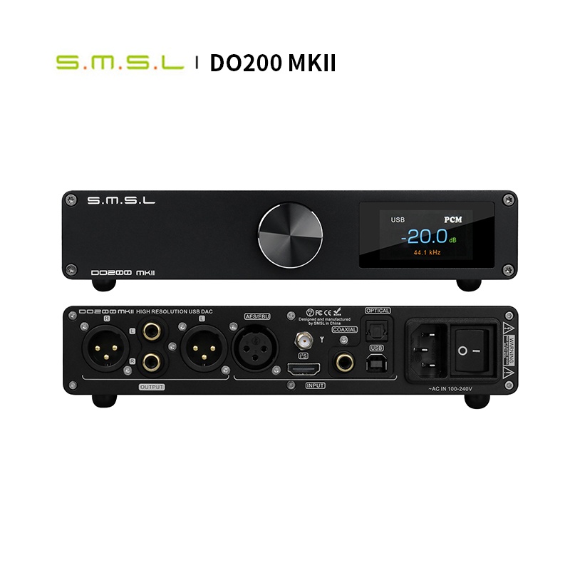 SMSL DO200 MKII AMP MQA ถอดรหัส BT5.0 32Bit/768kHz DSD512 OPA1612*5 พร้อมรีโมทคอนโทรล DO200MKII