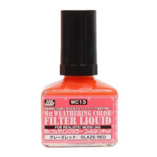 สีเคลือบแดง WC13 MR.WEATHERING GLAZE RED 40ML