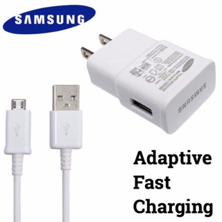 ชุดชาร์จแท้ สายชาร์จพร้อมหัวชาร์จ Samsung Adapter+Cable 10W ชุดชาร์จ Samsung ของเเท้ครบชุด  Travel Adapter ชาร์จดี ไว