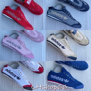 💯รองเท้าผ้าใบ Addias Slip-On แบบผ้า สินค้าพร้อมส่ง36-45