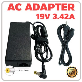 Adapter 19V/3.42A 5.5 x 2.5mm (Black)