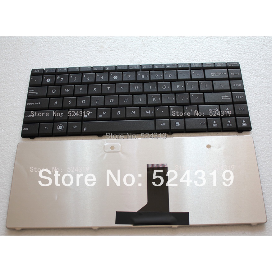 แป้นพิมพ์แล็ปท็อปใหม่สําหรับ ASUS A42 K42 X43 K43 X43B X43S X42J UL30 US รูปแบบ