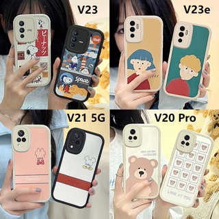 Snoopy Mickey เคส Vivo V23e V23 V15 V11i V20 Pro Soft Case Boy&amp;Gril Minnie เคท Vivo V23 Phone Cover Vivo V21 เคสโทรศัพท์