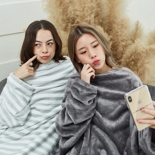 [🔥 มีโค้ดส่วนลด] Mollisblanket ผ้าห่มมีแขนสีเทาลาย Soft Grey
