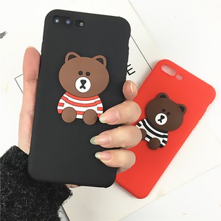 Samsung Galaxy A01 A21 A51 A71 S20 Plus Ultra A10S A20S A30S A50S M10S M20S M10 M40 J7 Prime 3D Cartoon Bear Soft TPU Phone Case