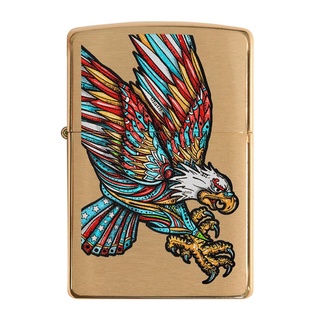 Zippo ไฟแช็กรุ่น 49667 Tattoo Eagle ของแท้ รับประกันตลอดชีวิต นำเข้าและจำหน่ายโดยตัวแทนจำหน่าย