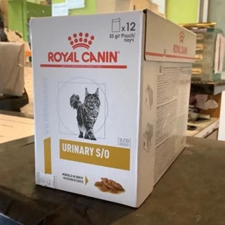 Royal canin Urinary S/O cat pouch 85g. อาหารสำหรับแมวมีปัญหาระบบทางเดินปัสสาวะ และนิ่ว ชนิดเปียกแบบซอง
