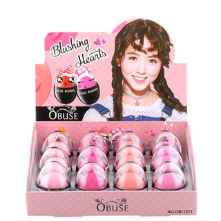 🌟 บลัชออนเนื้อครีม โอบิวซ์ OBUSE BLUSHING HEARTS OB-1271