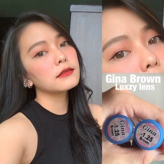 คอนแทคเลนส์ ขนาดมินิ Gina (Luxzylens) แถมตลับทุกคู่ สีน้ำตาล,สีเทา