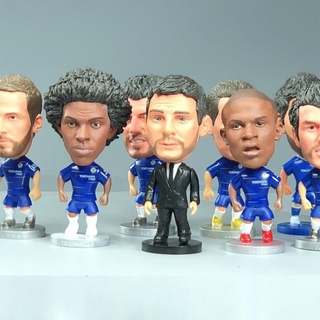 ฟิกเกอร์ CHELSEA FC PLAYER DOLLS KANTE WILLIAN PEDRO LAMPARD สําหรับแฟนฟุตบอล พร้อมส่ง