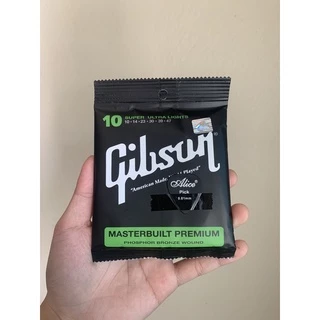 สายกีต้าร์โปร่ง🎸แถมคาโป้เหล็ก🎸แถมปิ๊ก ยี้ห้อgibson