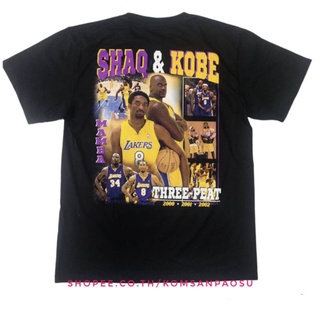 ผ้าฝ้าย 100%COTTONเสื้อยืด  kobe bryant la lakers basketball sizes-5xl