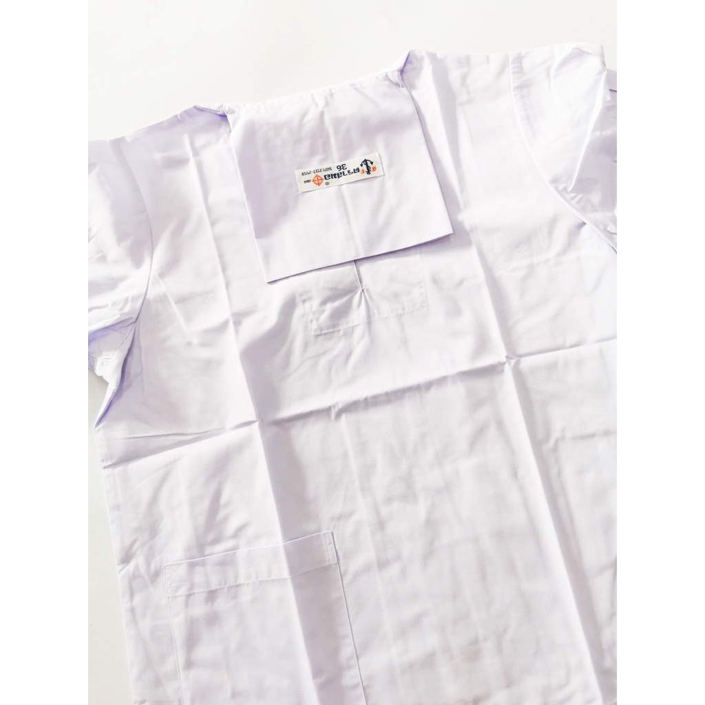 เสื้อนักเรียนปกทหารเรือ เสื้อนักเรียนหญิงม.ต้น ตราสมอ แท้100% ราคา ถูกที่สุด ดีลบีเคเค แกลเลอรีภาพที่ 5