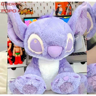 หมอนตุ๊กตา แบบนิ่ม รูปการ์ตูน Stitch สีม่วง เหมาะกับของขวัญแฟนสาว ของเล่นสําหรับเด็ก