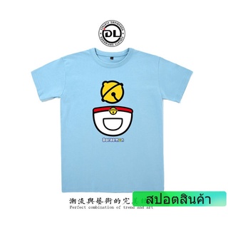 เสื้อยืดวินเทจเสื้อยืดลำลอง❡✻❁Doraemon เสื้อยืดหญิง 2020 ฤดูร้อนใหม่หลวมแขนสั้นชายคู่ doraemon กระเป๋านักเรียนเกาหลี tre