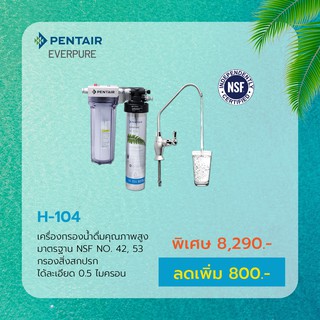 เครื่องกรองน้ำดื่มราคาพิเศษ EVERPURE รุ่น H-104