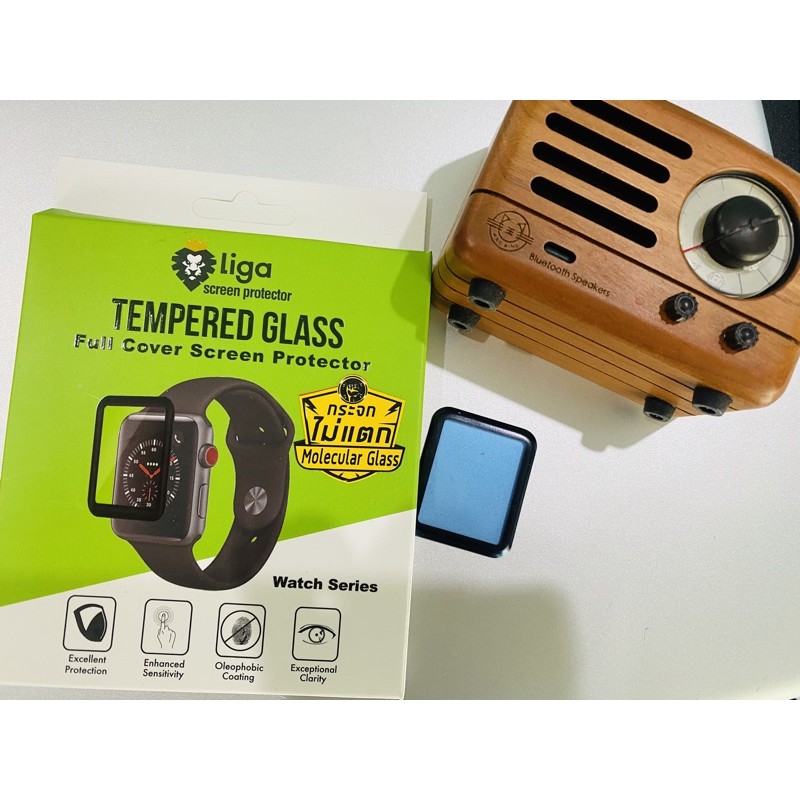 ฟิล์มกระจกไม่แตก Apple Watch 38/ 40 / 41 / 42 / 44 / 45 mm ยี่ห้อ Liga (ลีก้า)