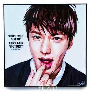 Lee Min Ho ลีมินโฮ ดาราเกาหลี ซีรี่ย์ รูปภาพ​ติดผนัง pop art กรอบรูป แต่งบ้าน ของขวัญ ของสะสม