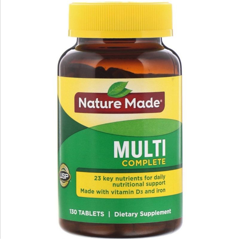 Nature Made, Multi Complete with Iron, 130 Tablets