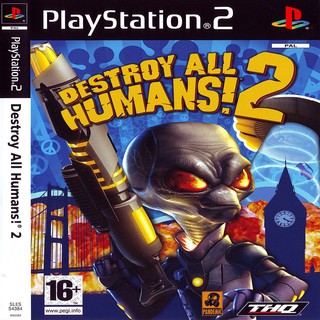 แผ่นเกมส์ PS2 (คุณภาพ) (ส่งไว) Destroy All Humans 2