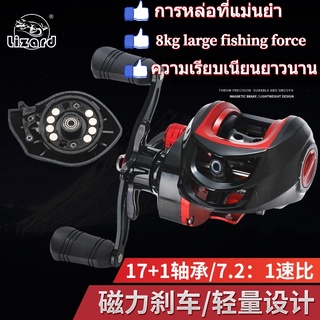 Super Motor Lk201 อุปกรณ์รอกล้อหมุนพลาสติกอลูมิเนียมสีดําสีแดงสําหรับใช้ในการตกปลา